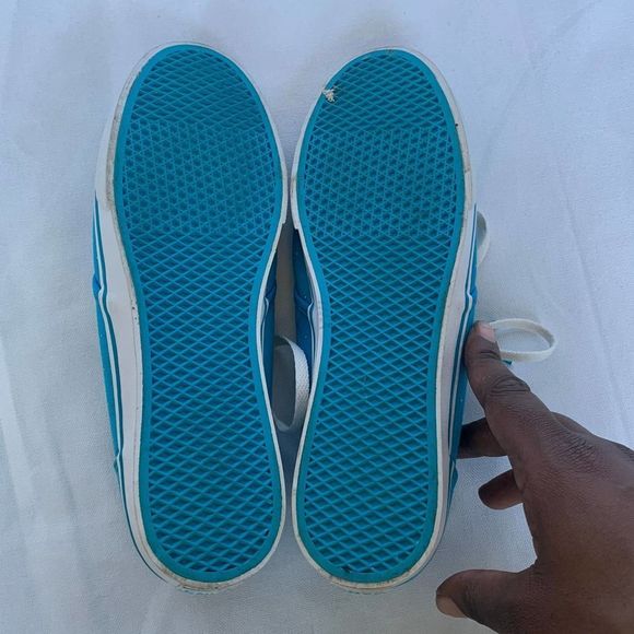 Vans Classic Teal with silver polka dots Shoes 8 - Picture 8 of 8